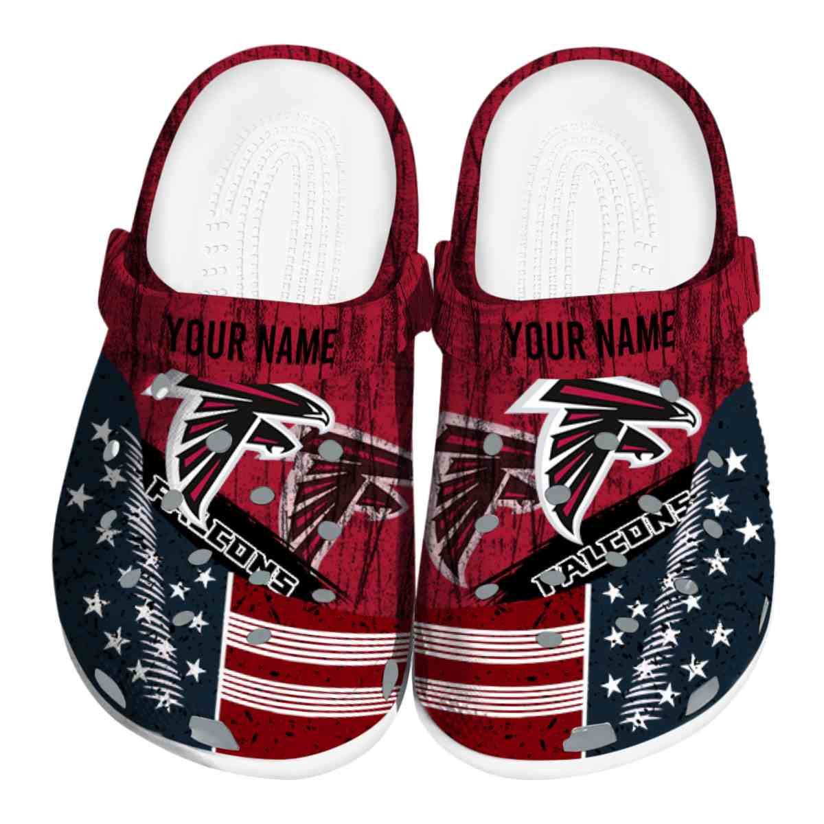 footwearmerch atlanta falcons nfl sport crocs crocband clogs shoes comfortable for men women and kids yxxzc