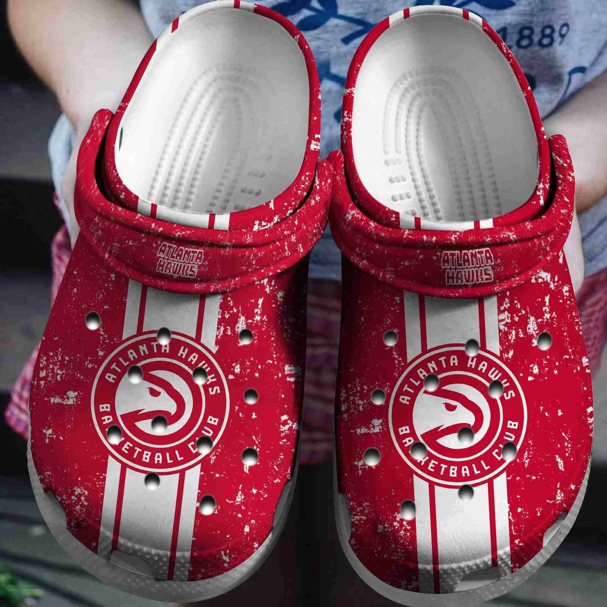 footwearmerch atlanta hawks basketball club crocs clogs shoes crocband comfortable for men women j95ua