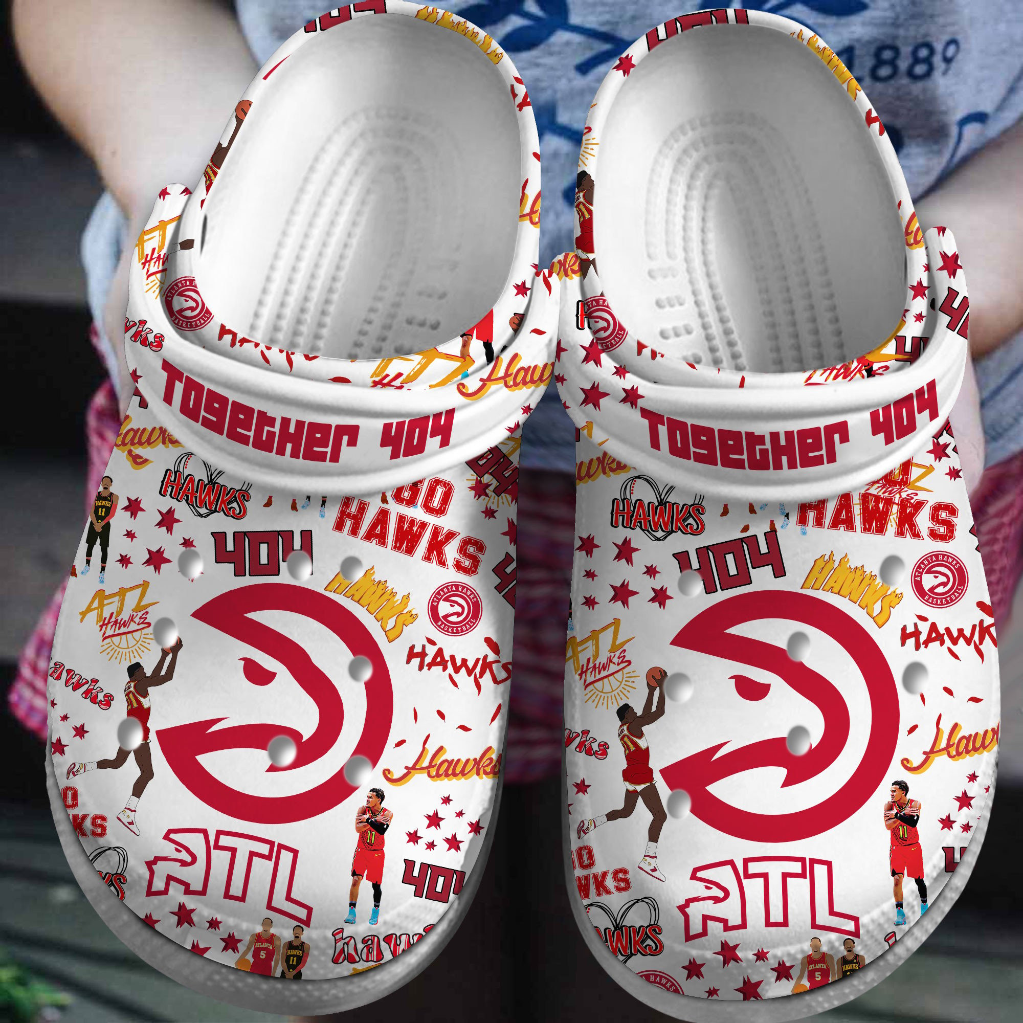 footwearmerch atlanta hawks nba sport crocs crocband clogs shoes comfortable for men women and kids 4pctj