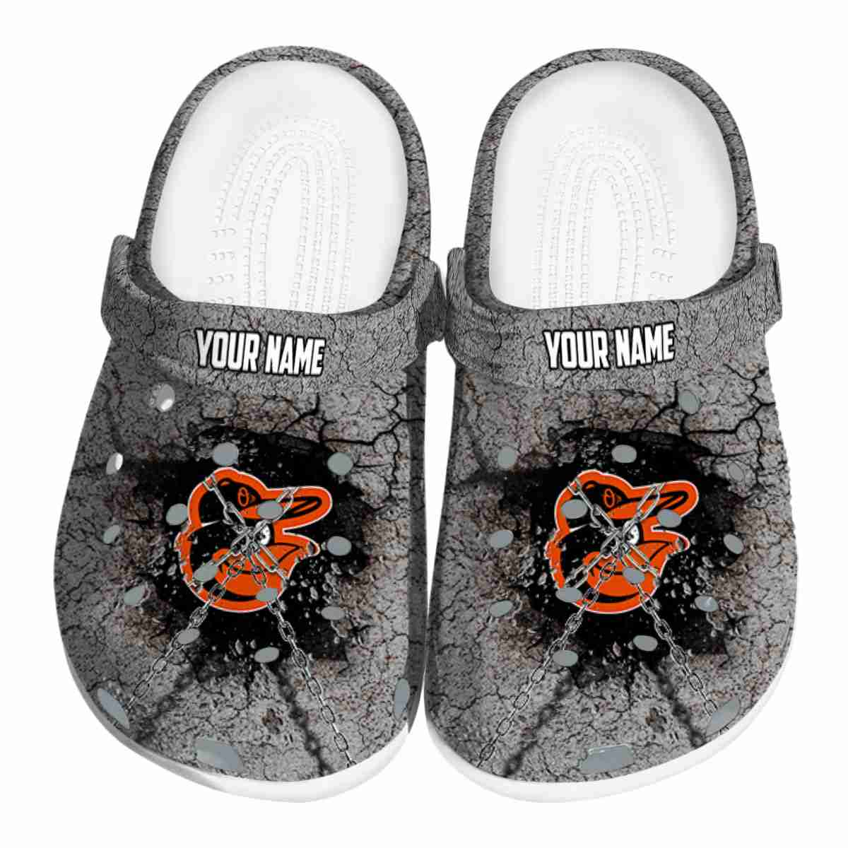 footwearmerch baltimore orioles mlb sport crocs crocband clogs shoes comfortable for men women and kids 6gnxq
