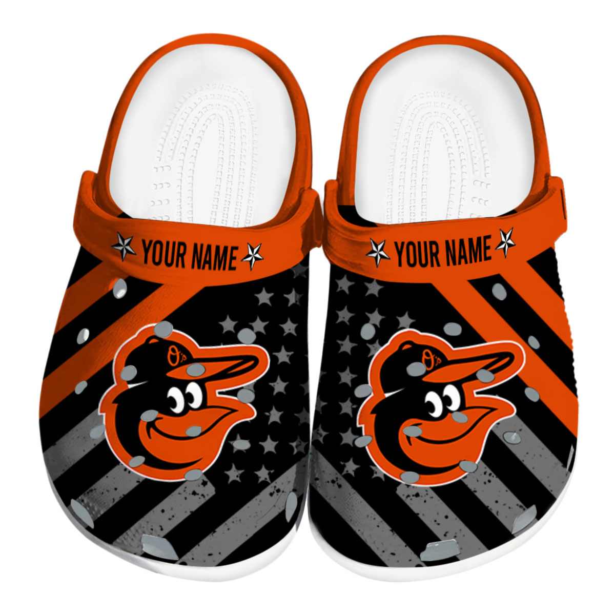 footwearmerch baltimore orioles mlb sport crocs crocband clogs shoes comfortable for men women and kids n0mgq