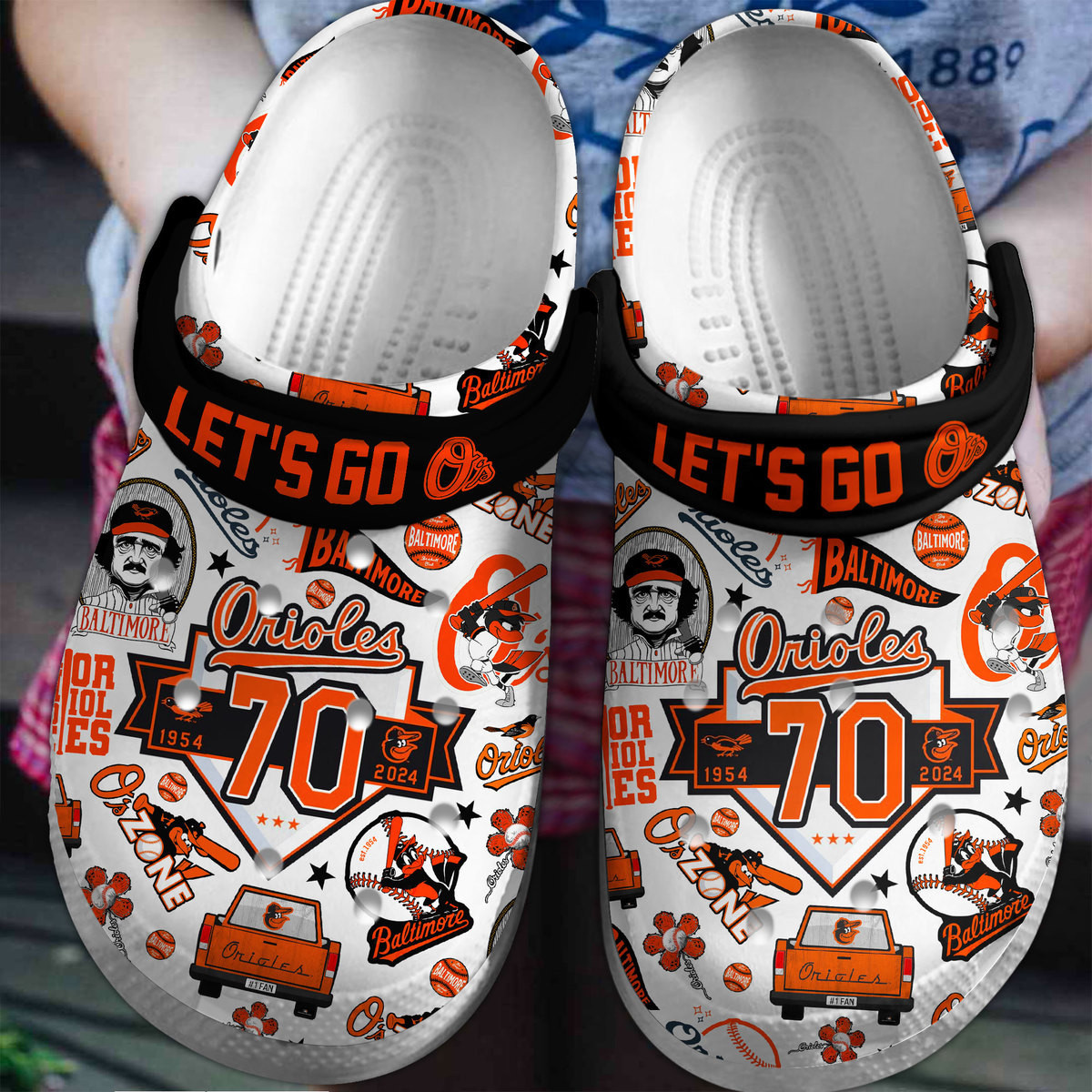 footwearmerch baltimore orioles mlb sport crocs crocband clogs shoes comfortable for men women and kids rshtx