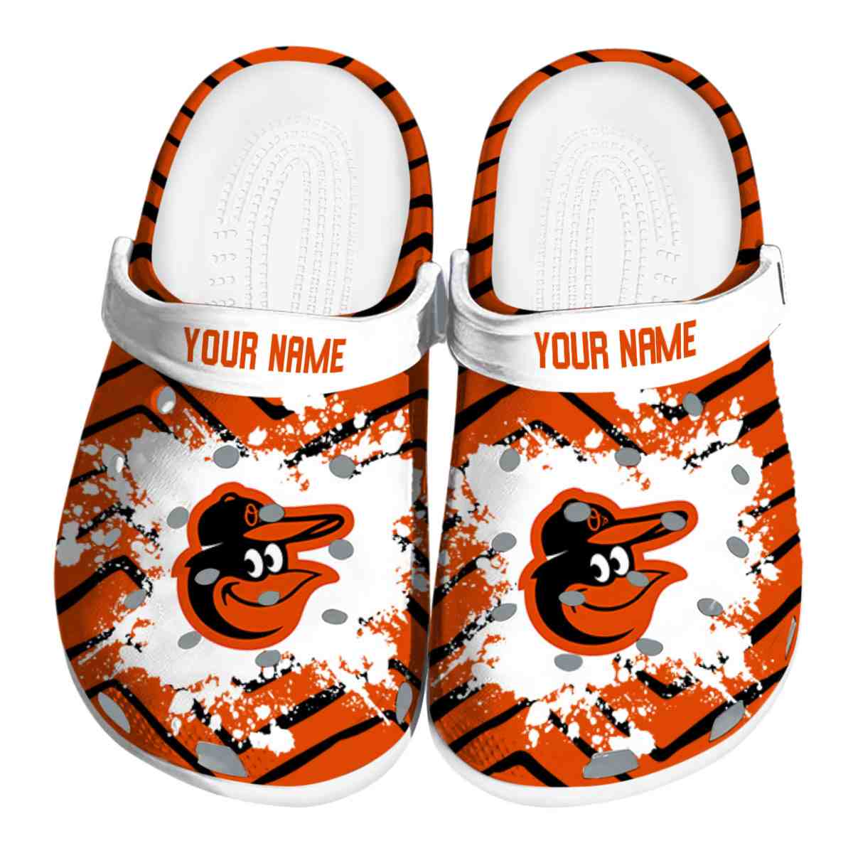 footwearmerch baltimore orioles mlb sport crocs crocband clogs shoes comfortable for men women and kids s38ur