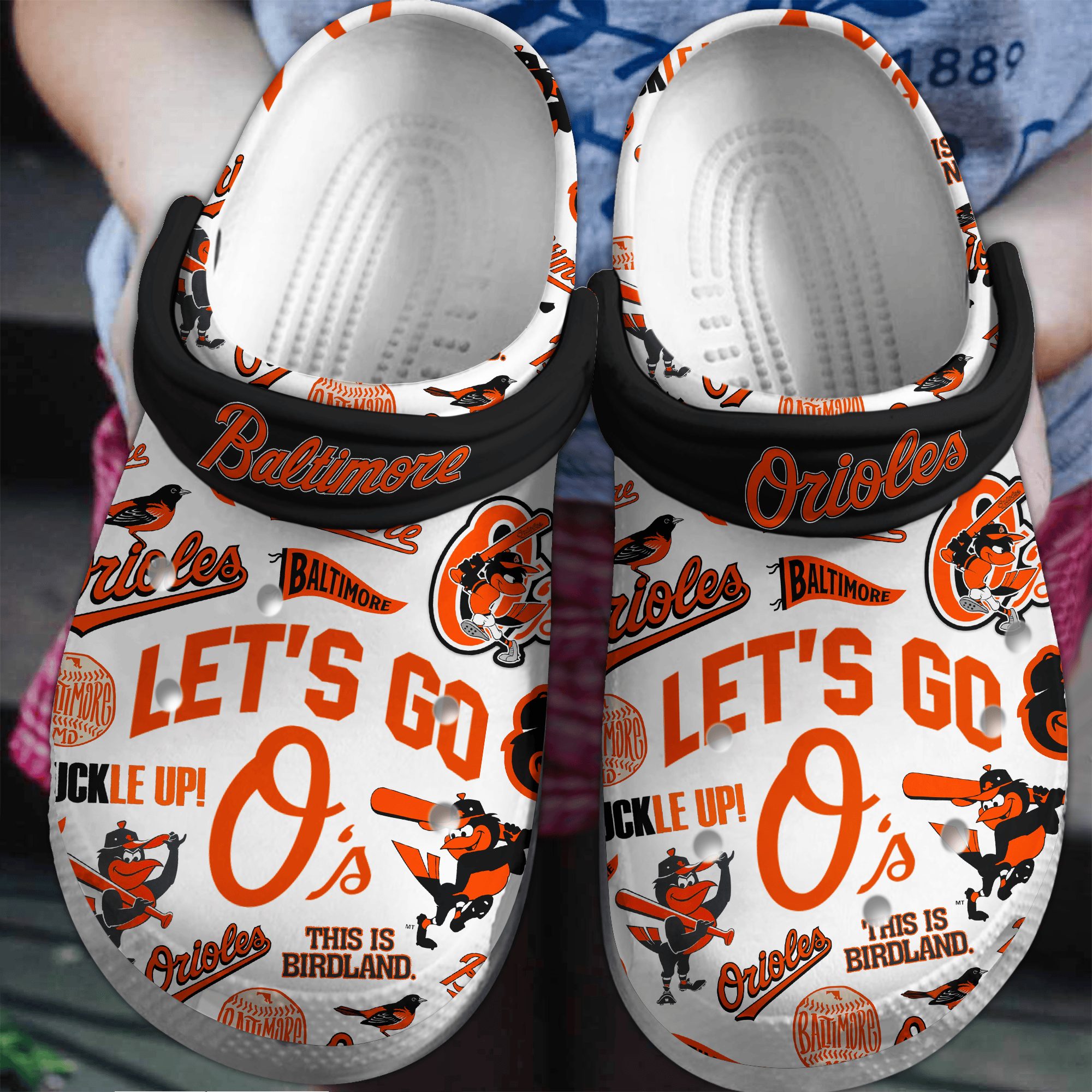 footwearmerch baltimore orioles mlb sport crocs crocband clogs shoes comfortable for men women and kids ukbkm