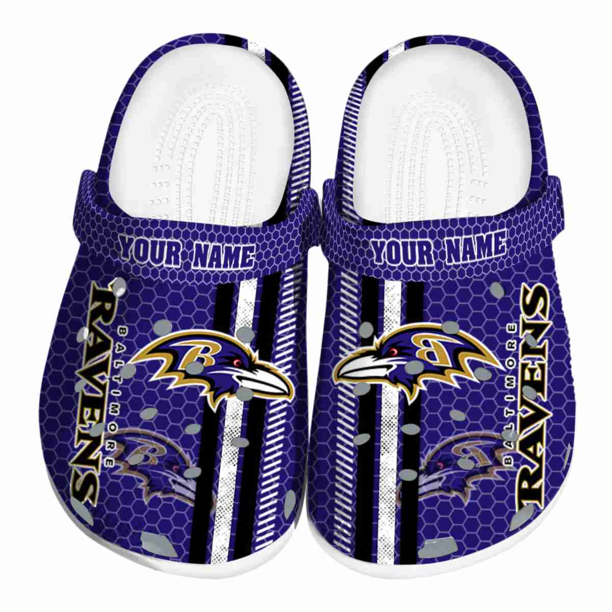 footwearmerch baltimore ravens nfl sport crocs crocband clogs shoes comfortable for men women and kids xk3vn