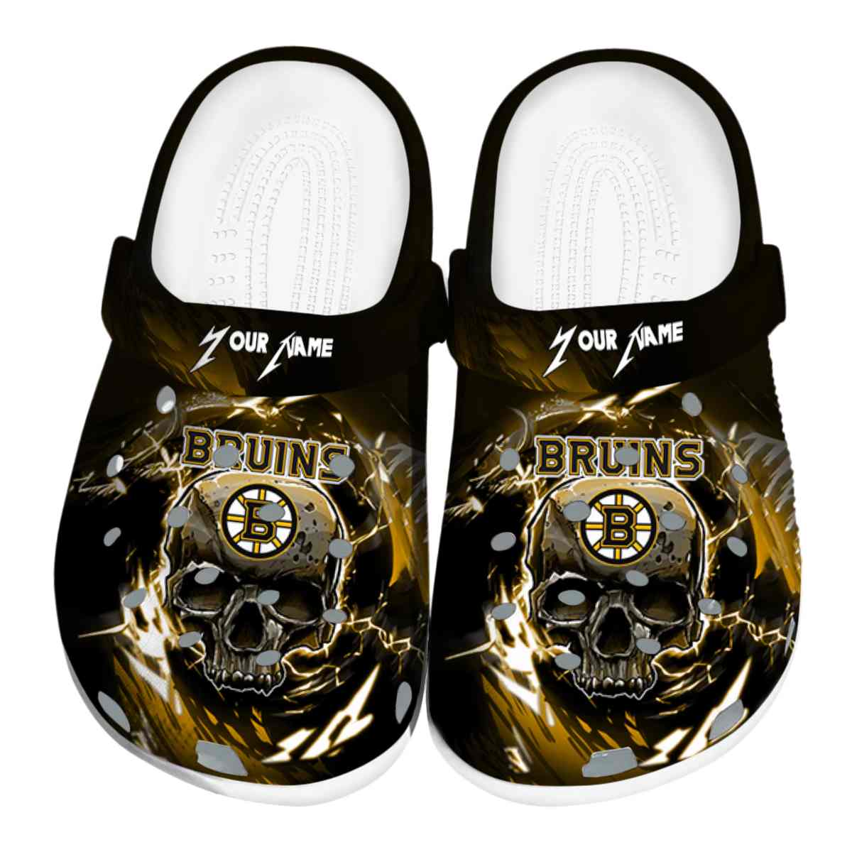 footwearmerch boston bruins nhl sport crocs crocband clogs shoes comfortable for men women and kids bbohd