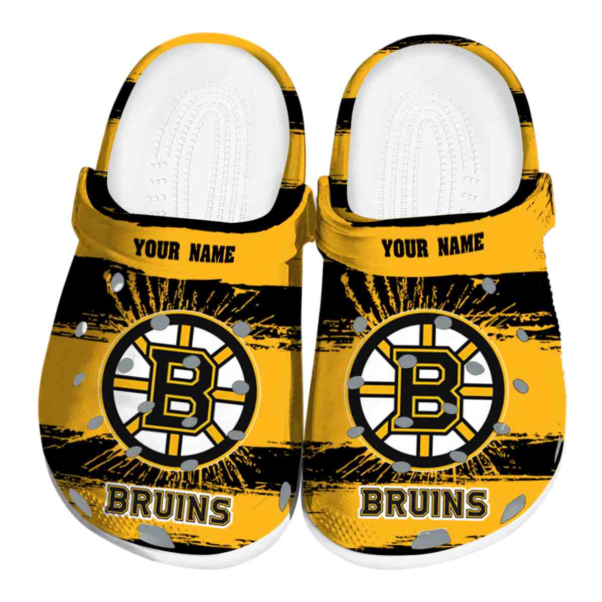 footwearmerch boston bruins nhl sport crocs crocband clogs shoes comfortable for men women and kids cvjgt