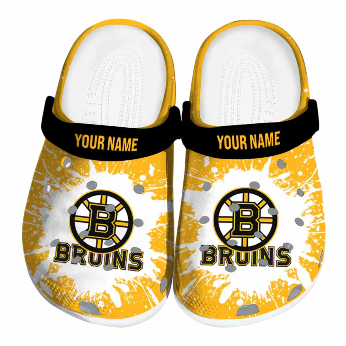 footwearmerch boston bruins nhl sport crocs crocband clogs shoes comfortable for men women and kids ti0jc
