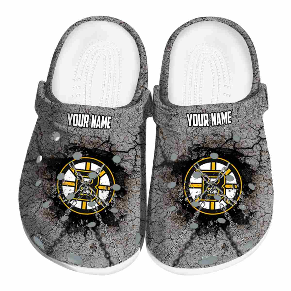 footwearmerch boston bruins nhl sport crocs crocband clogs shoes comfortable for men women and kids tr9yw