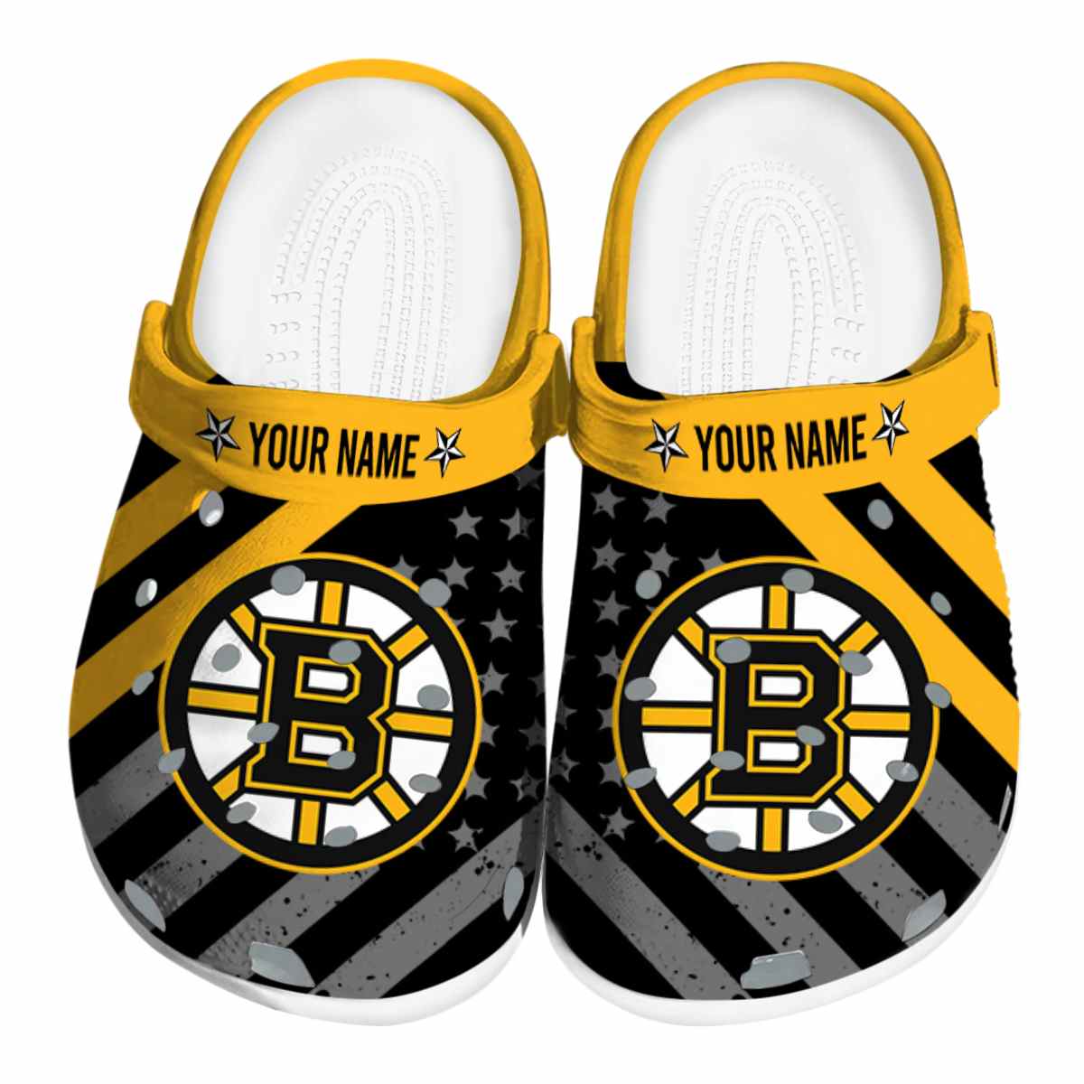 footwearmerch boston bruins nhl sport crocs crocband clogs shoes comfortable for men women and kids wyd5l