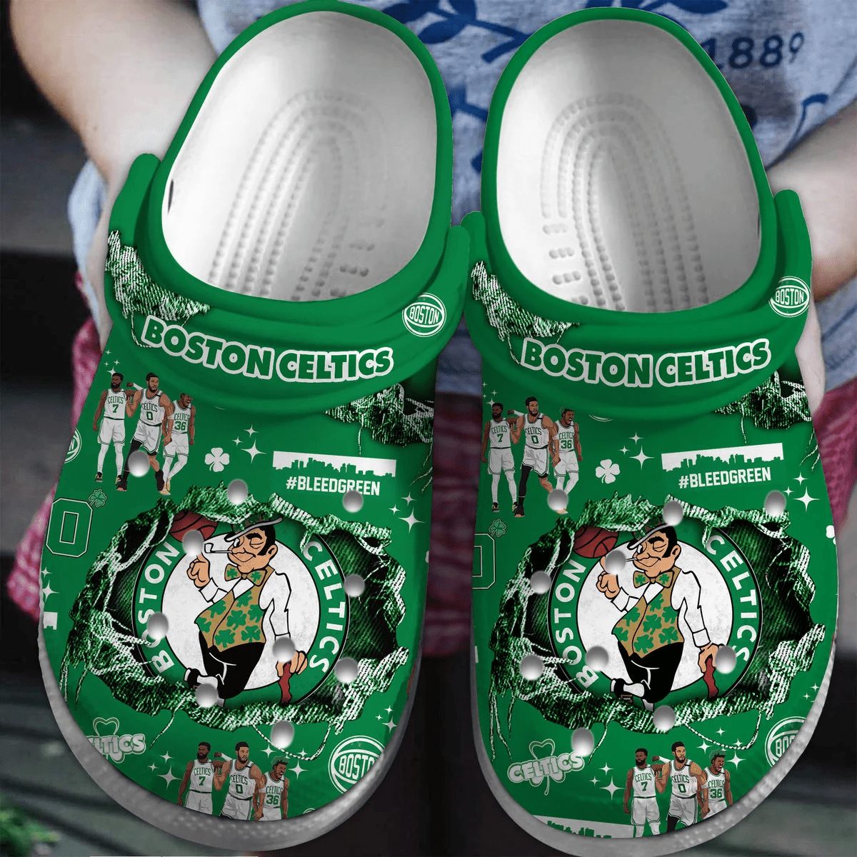 footwearmerch boston celtics nba sport crocs crocband clogs shoes comfortable for men women and kids etixl