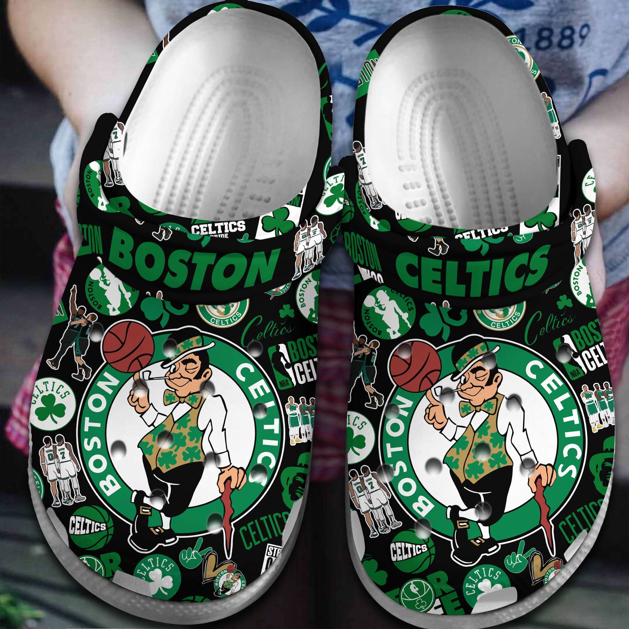 footwearmerch boston celtics nba sport crocs crocband clogs shoes comfortable for men women and kids iiocz