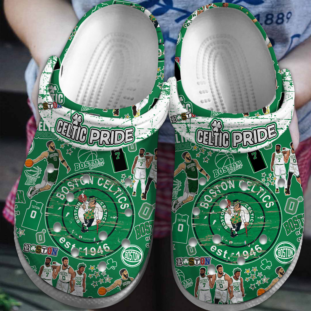 footwearmerch boston celtics nba sport crocs crocband clogs shoes comfortable for men women and kids jcnem