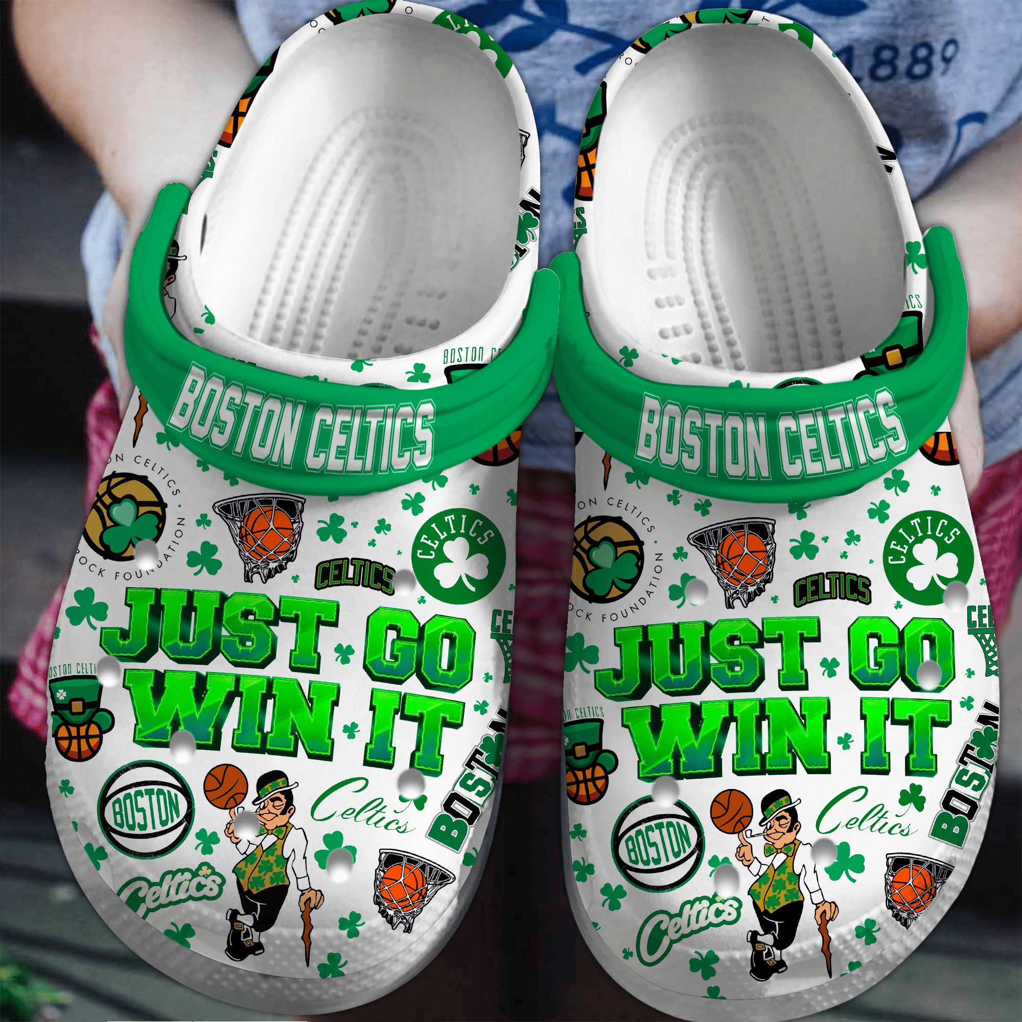 footwearmerch boston celtics nba sport crocs crocband clogs shoes comfortable for men women and kids ufbok