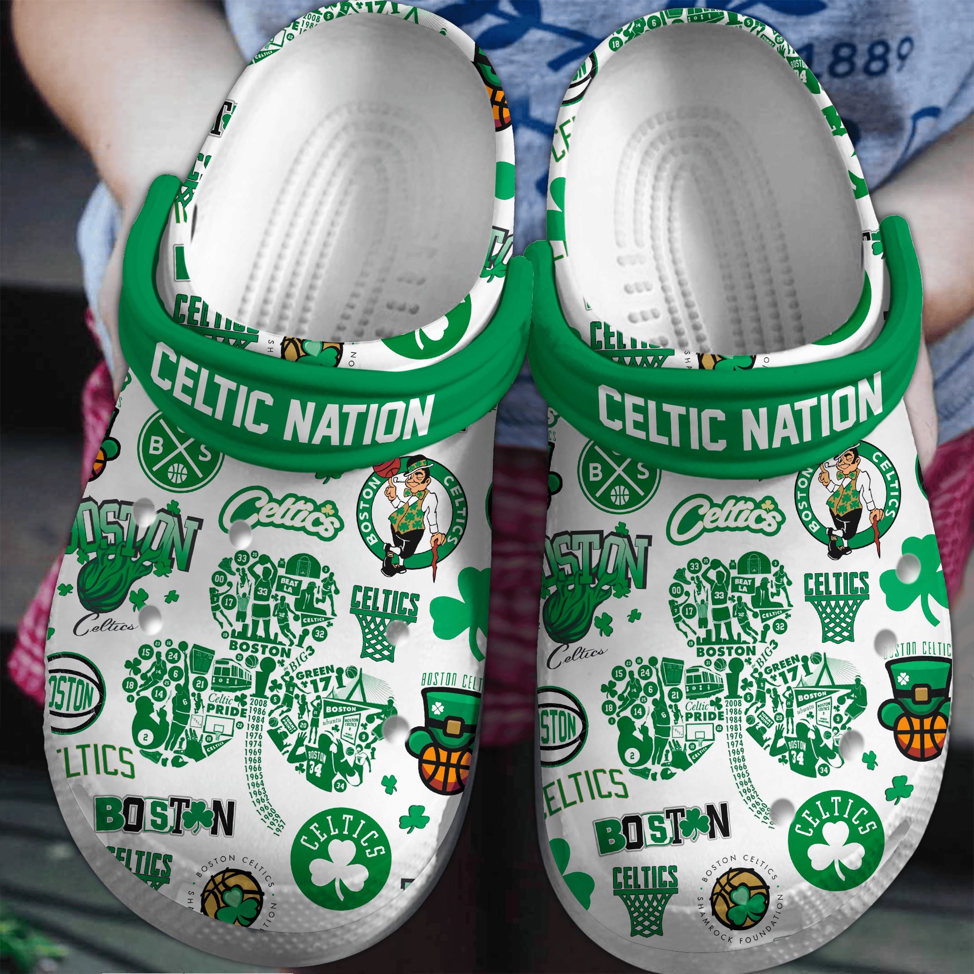footwearmerch boston celtics nba sport crocs crocband clogs shoes comfortable for men women and kids wdowa