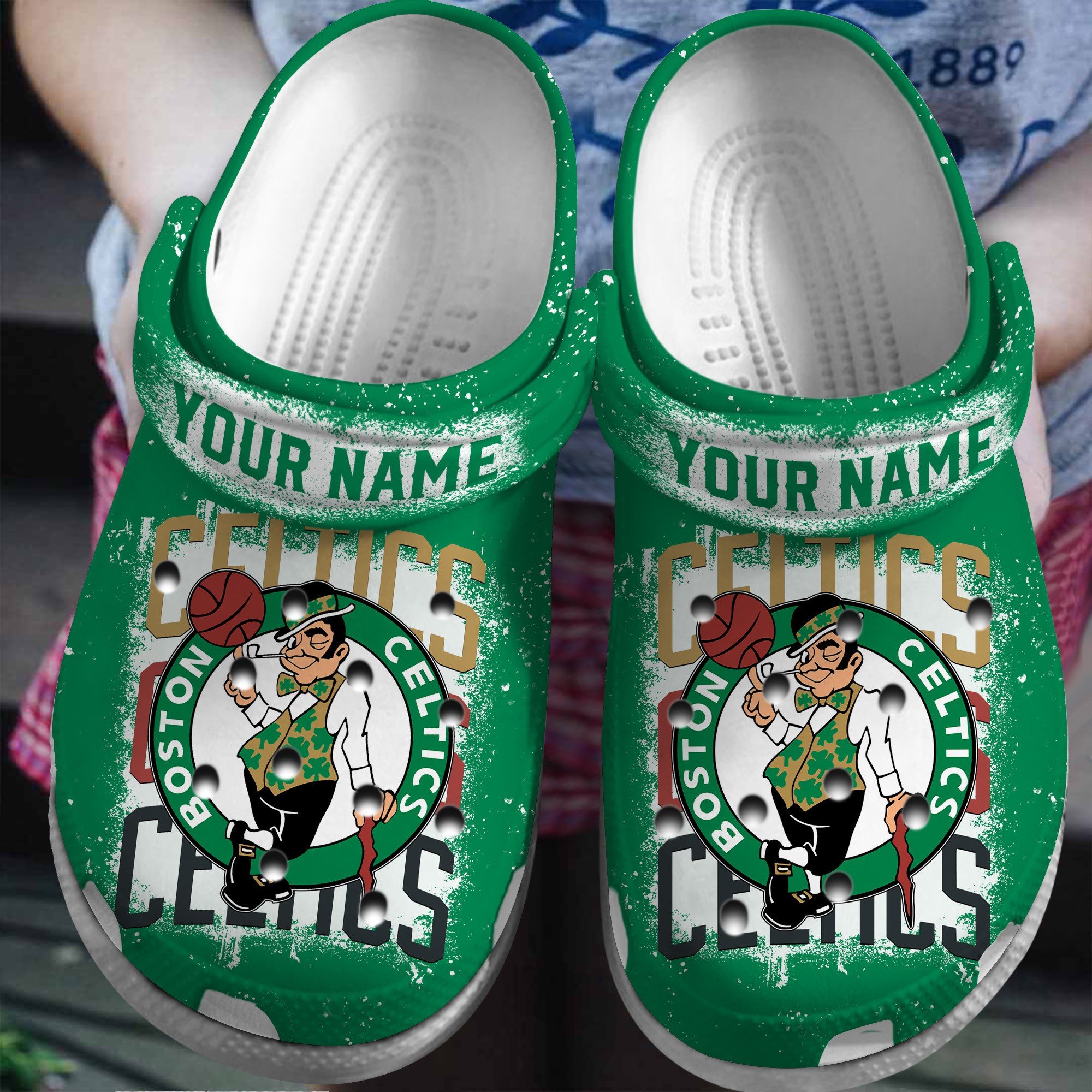 footwearmerch boston celtics nba sport crocs crocband clogs shoes comfortable for men women and kids zvgqg