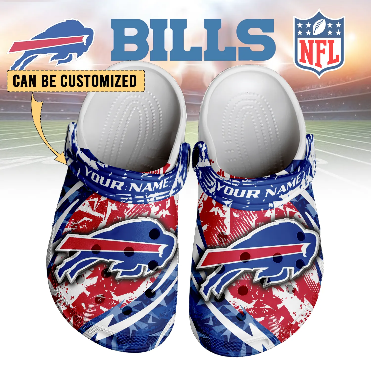 footwearmerch buffalo bills nfl crocs crocband clogs shoes comfortable for men women and kids ly8b2