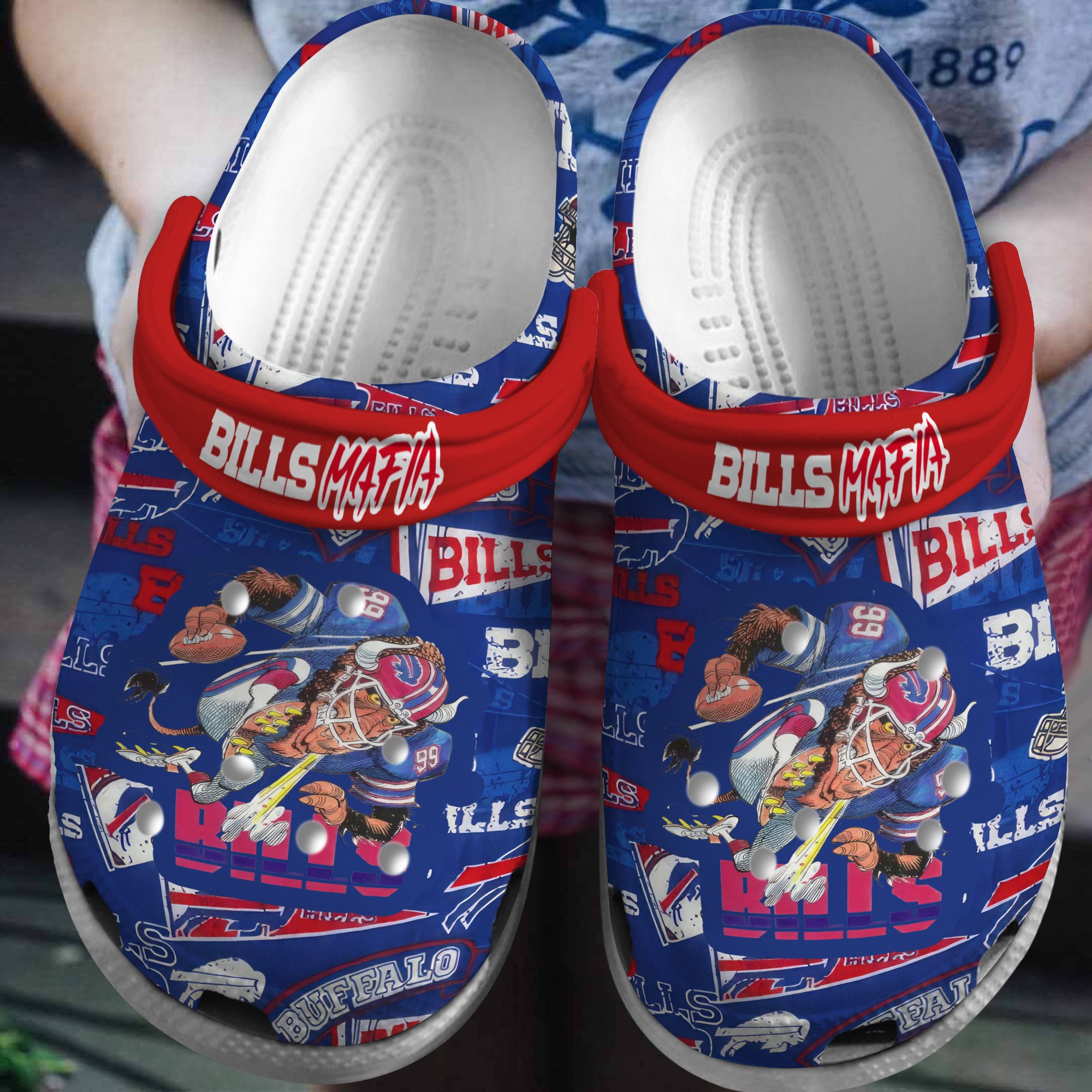 footwearmerch buffalo bills nfl sport crocs crocband clogs shoes comfortable for men women and kids 0eo2n