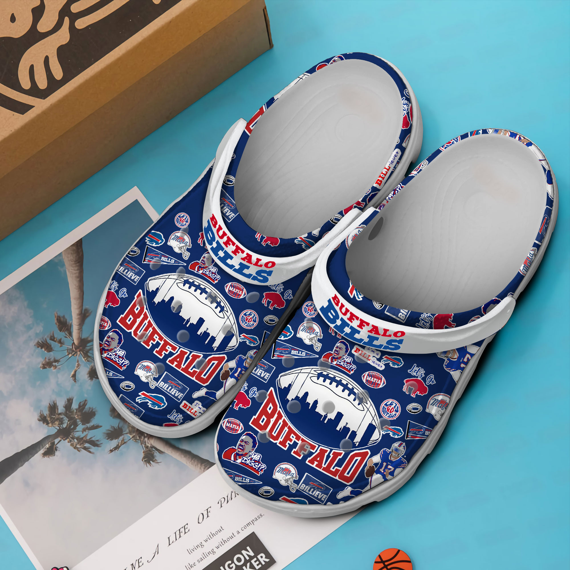 footwearmerch buffalo bills nfl sport crocs crocband clogs shoes comfortable for men women and kids nuavl