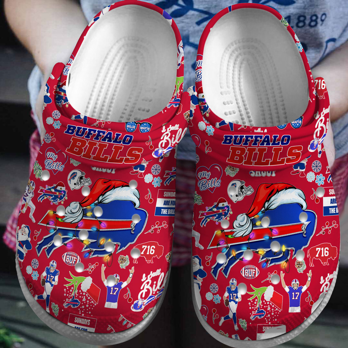 footwearmerch buffalo bills nfl sport crocs crocband clogs shoes comfortable for men women and kids tbgmp