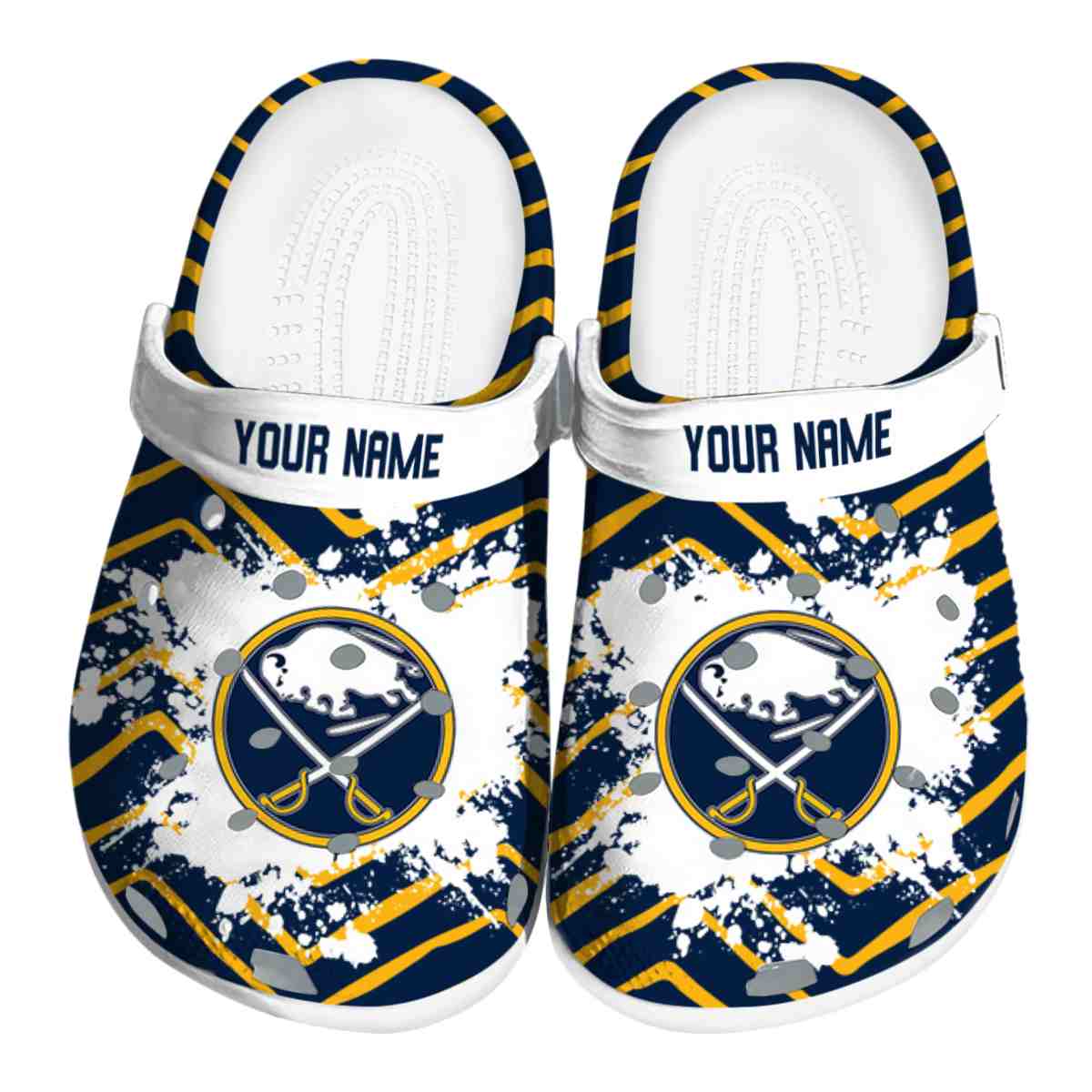 footwearmerch buffalo sabres nhl sport crocs crocband clogs shoes comfortable for men women and kids 39ywi