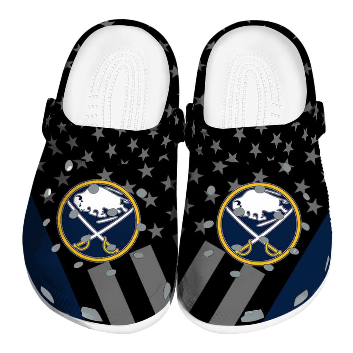 footwearmerch buffalo sabres nhl sport crocs crocband clogs shoes comfortable for men women and kids cnmwg