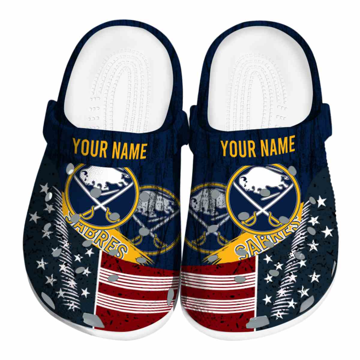 footwearmerch buffalo sabres nhl sport crocs crocband clogs shoes comfortable for men women and kids dwjla