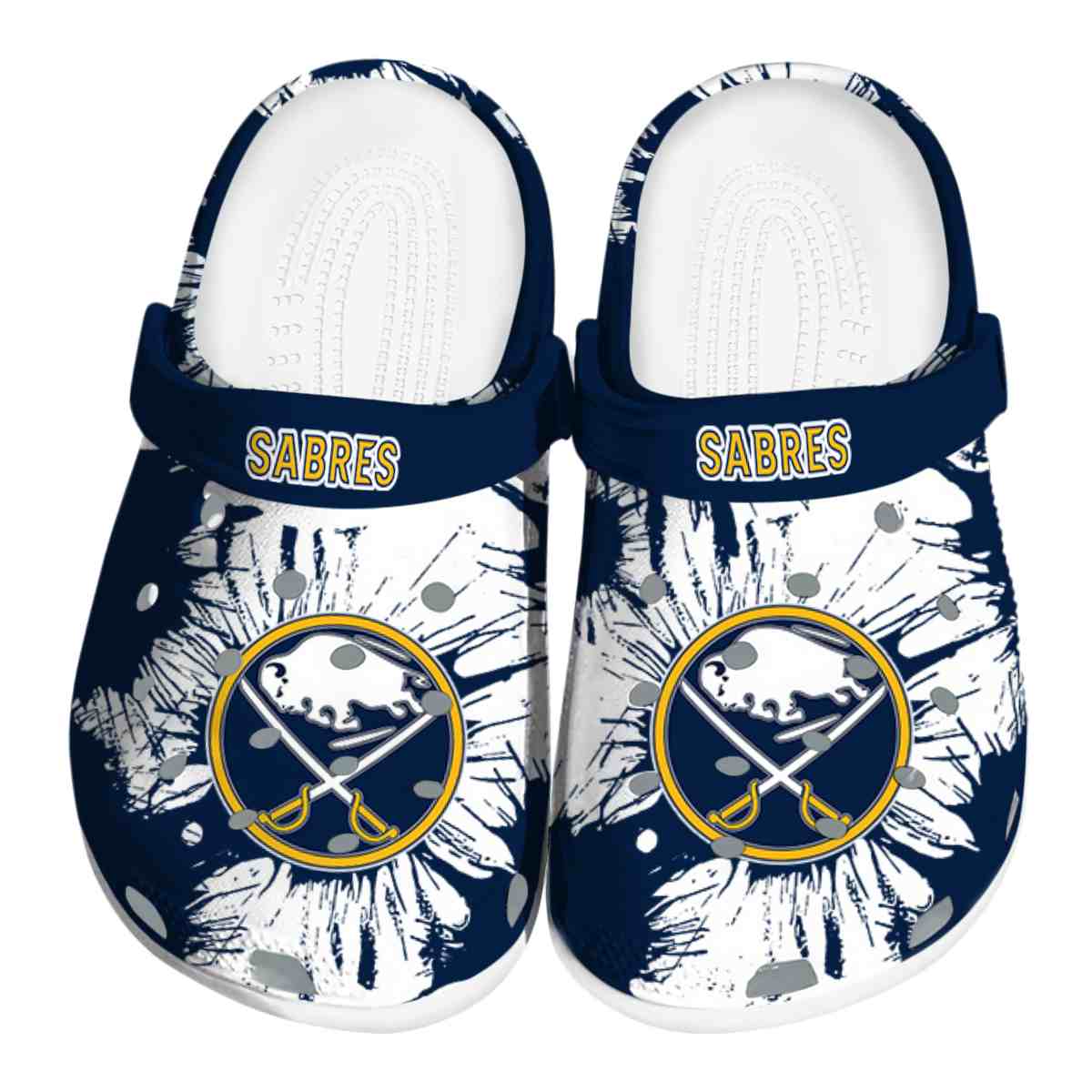 footwearmerch buffalo sabres nhl sport crocs crocband clogs shoes comfortable for men women and kids s4mm7
