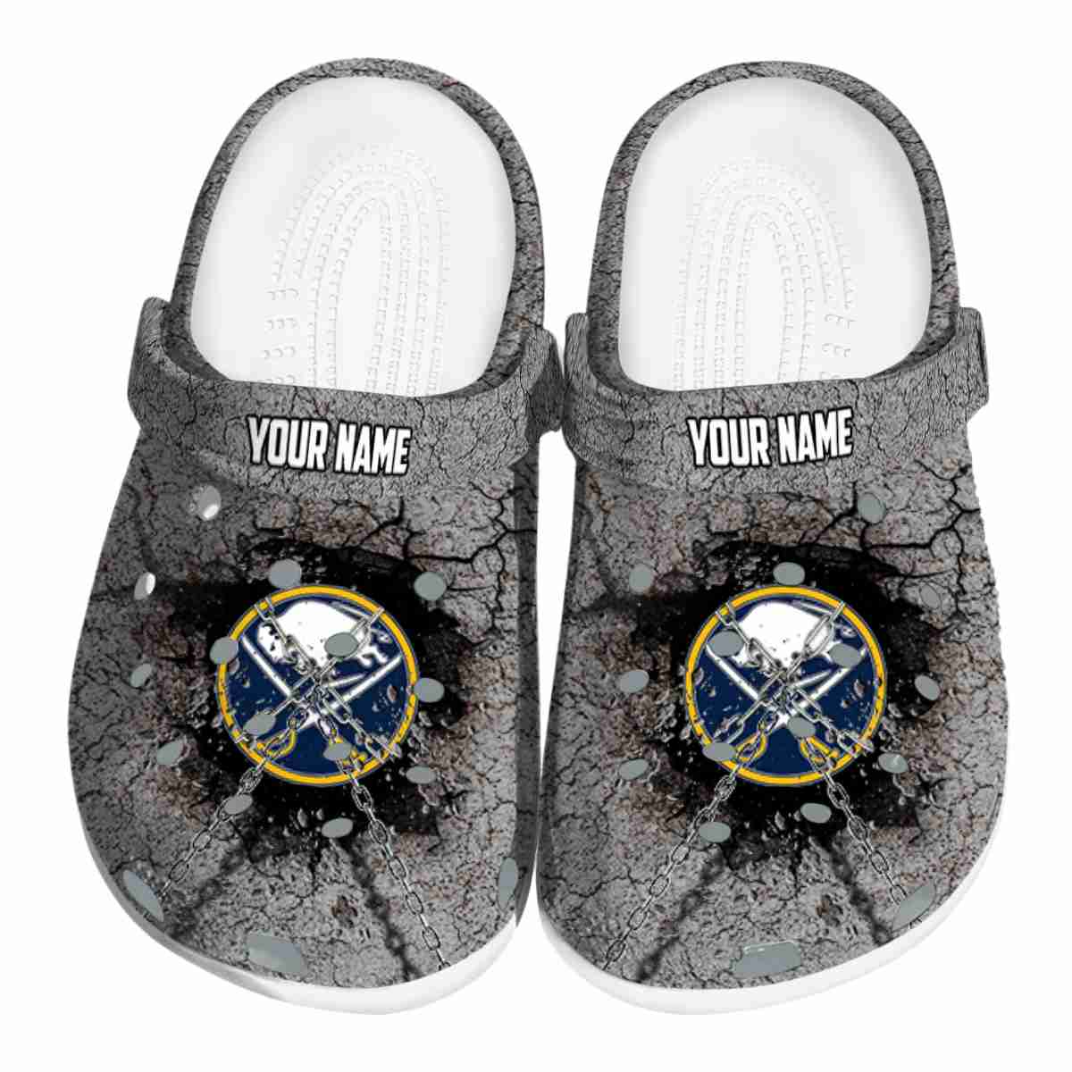 footwearmerch buffalo sabres nhl sport crocs crocband clogs shoes comfortable for men women and kids smk17