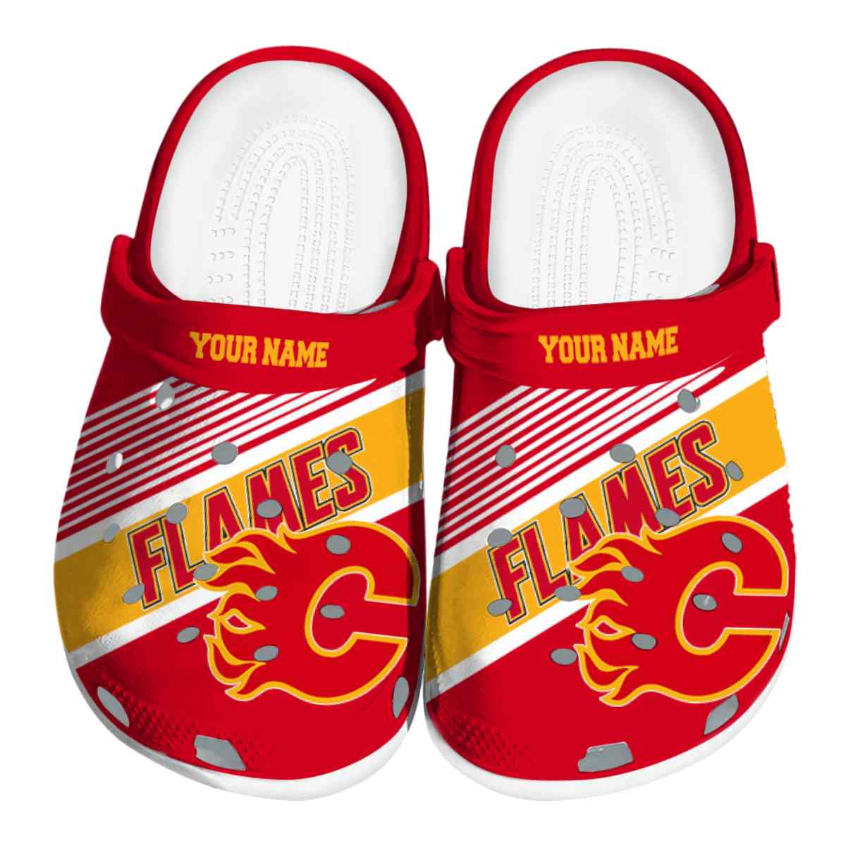footwearmerch calgary flames nhl sport crocs crocband clogs shoes comfortable for men women and kids 2nqyb