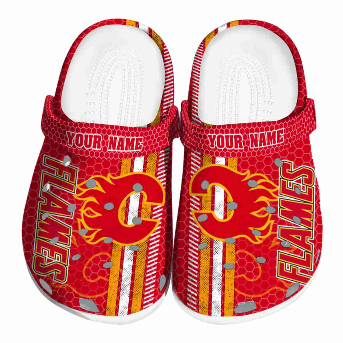 footwearmerch calgary flames nhl sport crocs crocband clogs shoes comfortable for men women and kids ex0iy