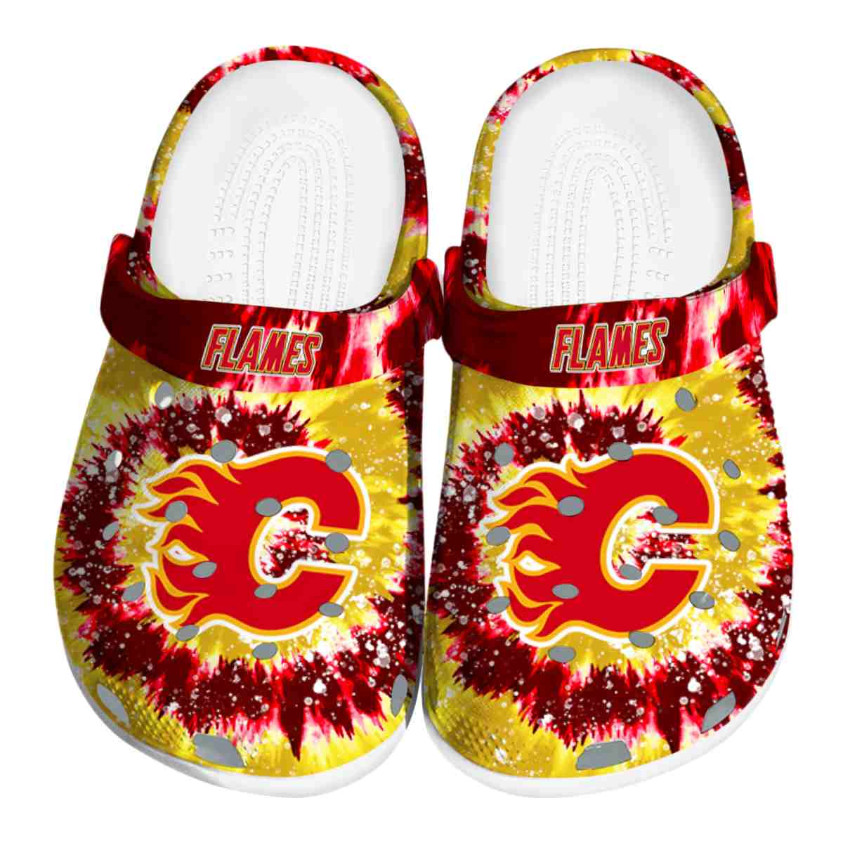 footwearmerch calgary flames nhl sport crocs crocband clogs shoes comfortable for men women and kids oazvw
