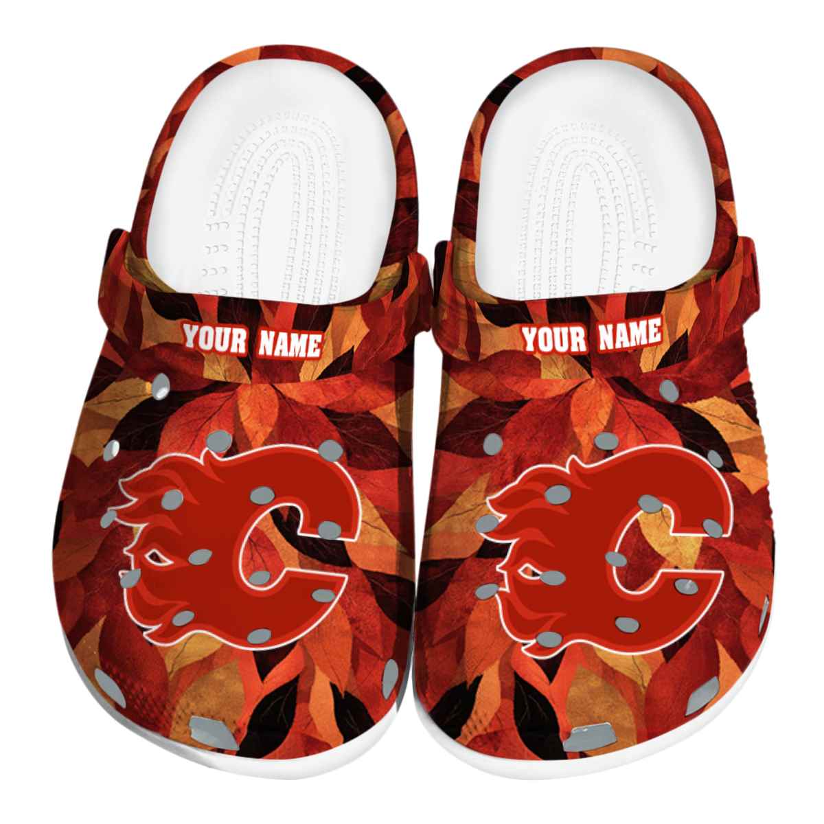 footwearmerch calgary flames nhl sport crocs crocband clogs shoes comfortable for men women and kids untbi