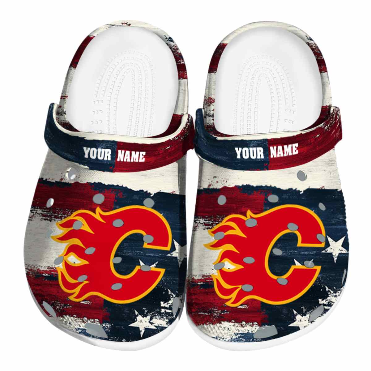 footwearmerch calgary flames nhl sport crocs crocband clogs shoes comfortable for men women and kids xpqep