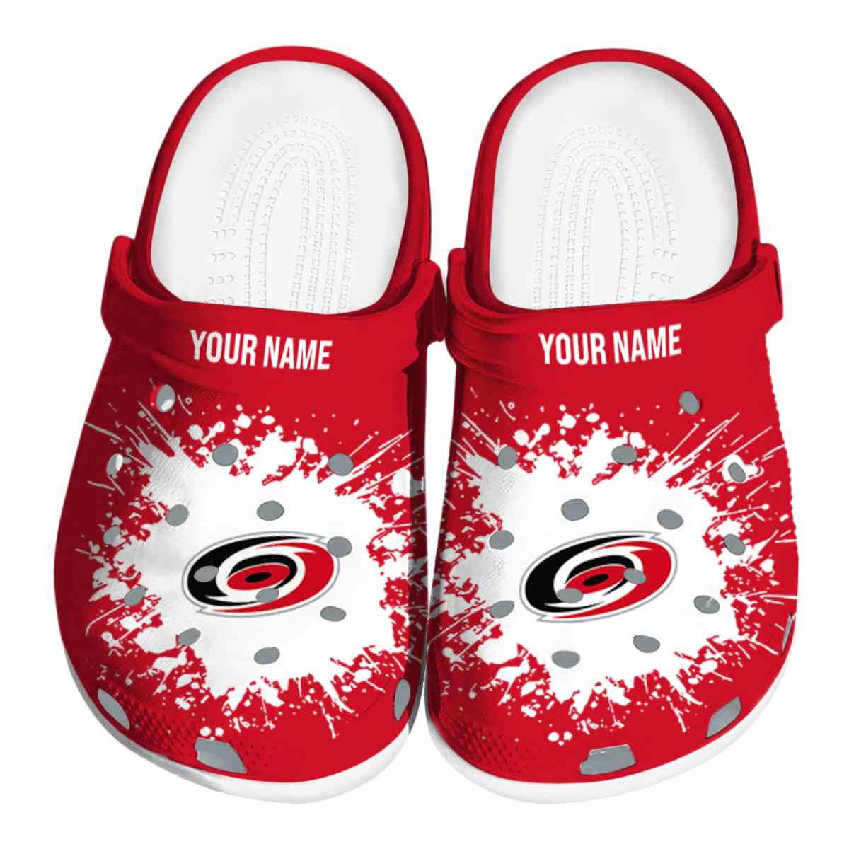 footwearmerch carolina hurricanes nhl sport crocs crocband clogs shoes comfortable for men women and kids 8yxzd