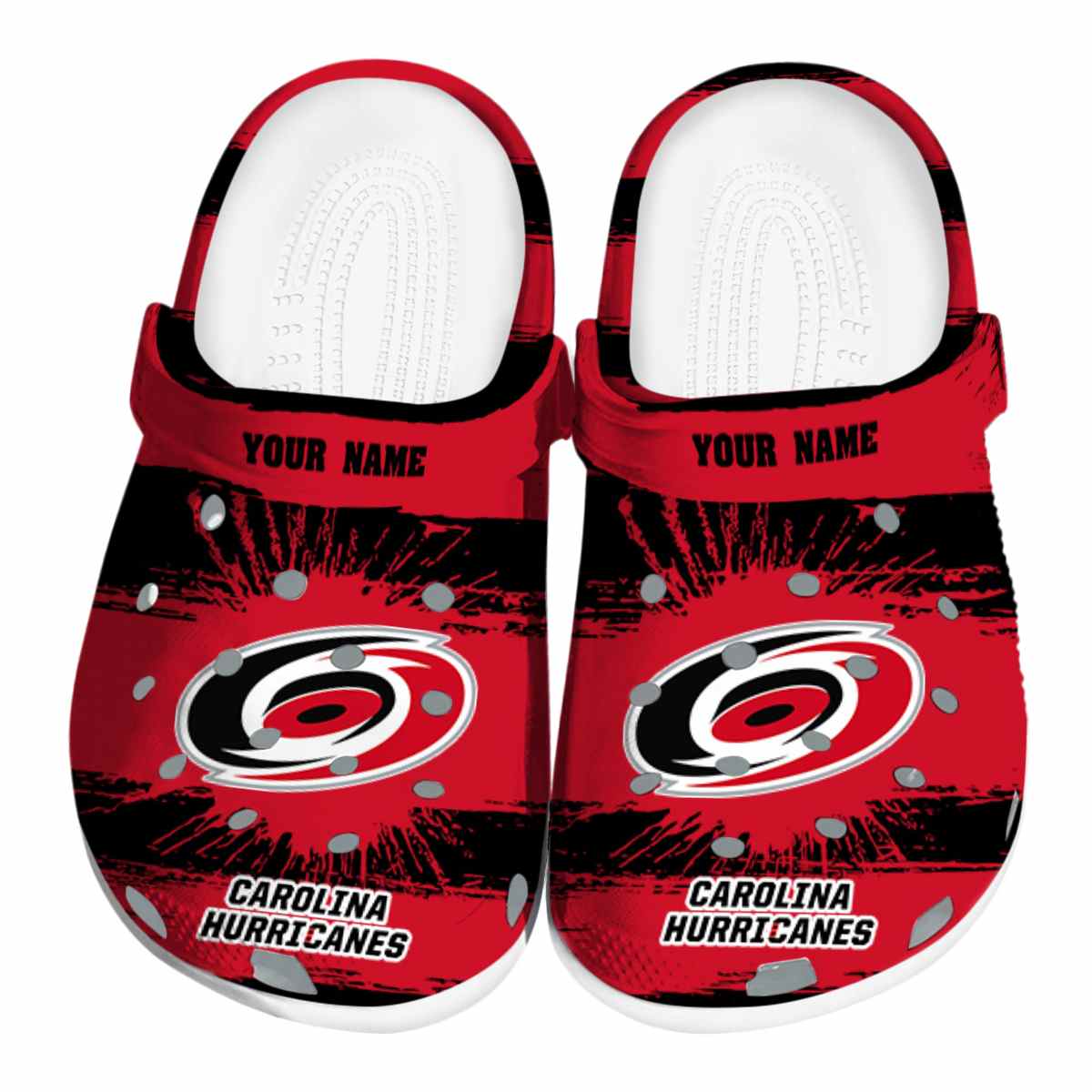 footwearmerch carolina hurricanes nhl sport crocs crocband clogs shoes comfortable for men women and kids 9mpnh