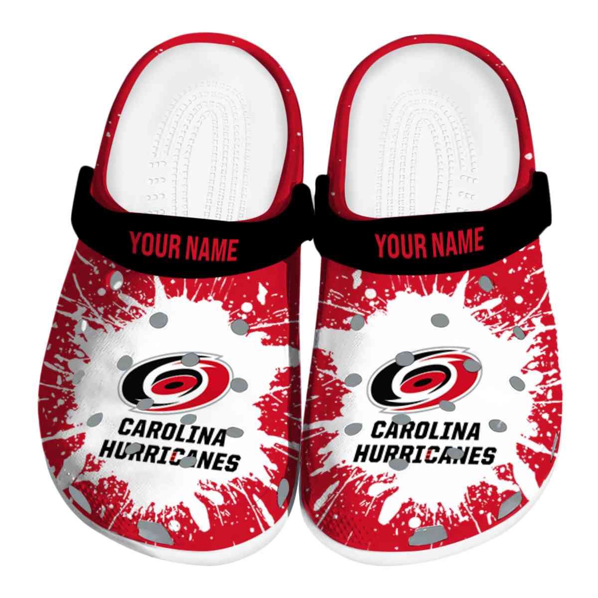 footwearmerch carolina hurricanes nhl sport crocs crocband clogs shoes comfortable for men women and kids i0emq