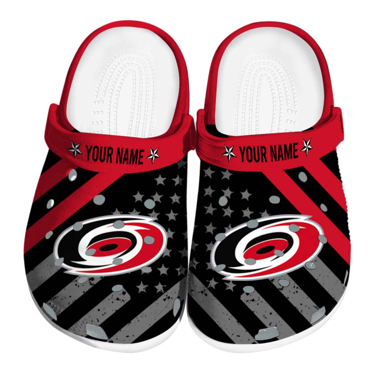 footwearmerch carolina hurricanes nhl sport crocs crocband clogs shoes comfortable for men women and kids naqra