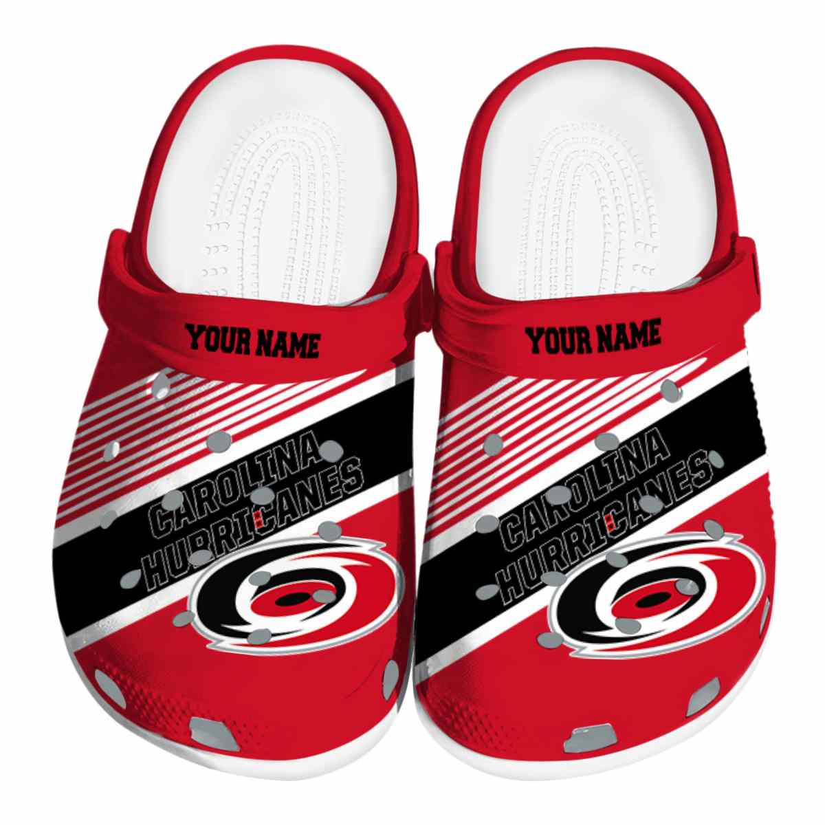 footwearmerch carolina hurricanes nhl sport crocs crocband clogs shoes comfortable for men women and kids rcvzo