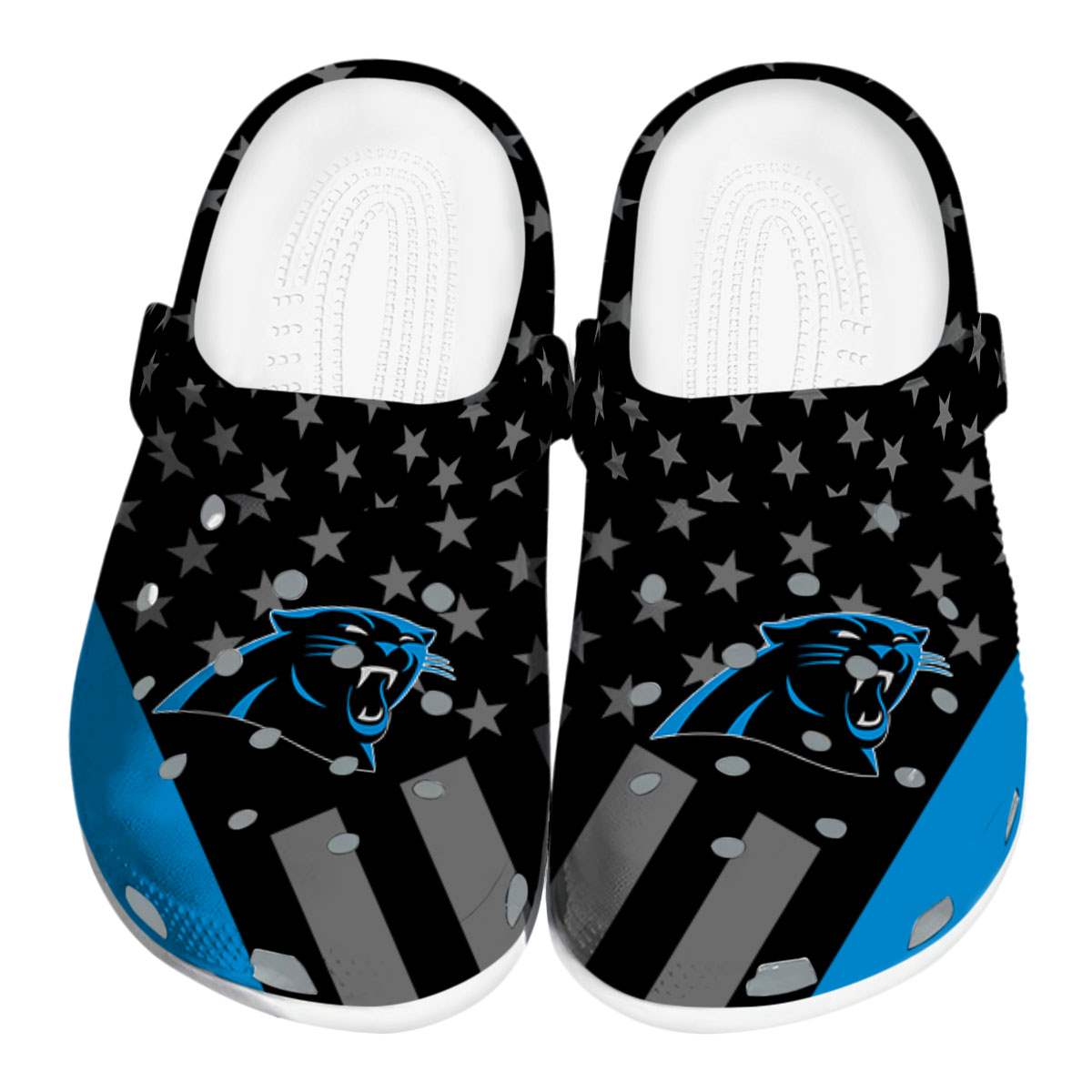 footwearmerch carolina panthers nfl sport crocs crocband clogs shoes comfortable for men women and kids 9dhha
