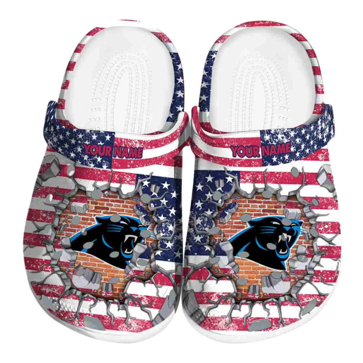 footwearmerch carolina panthers nfl sport crocs crocband clogs shoes comfortable for men women and kids a7asa
