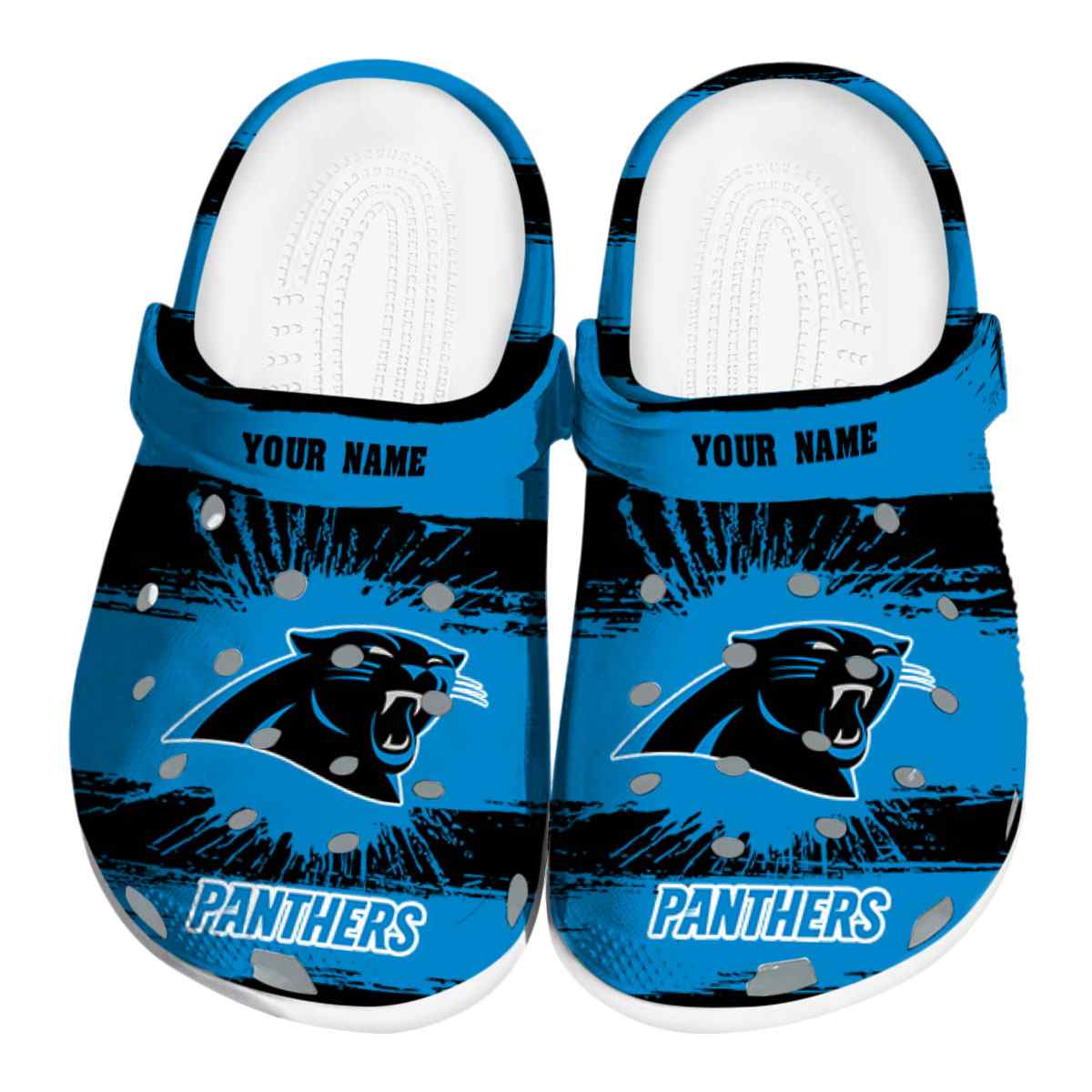 footwearmerch carolina panthers nfl sport crocs crocband clogs shoes comfortable for men women and kids kjqvw