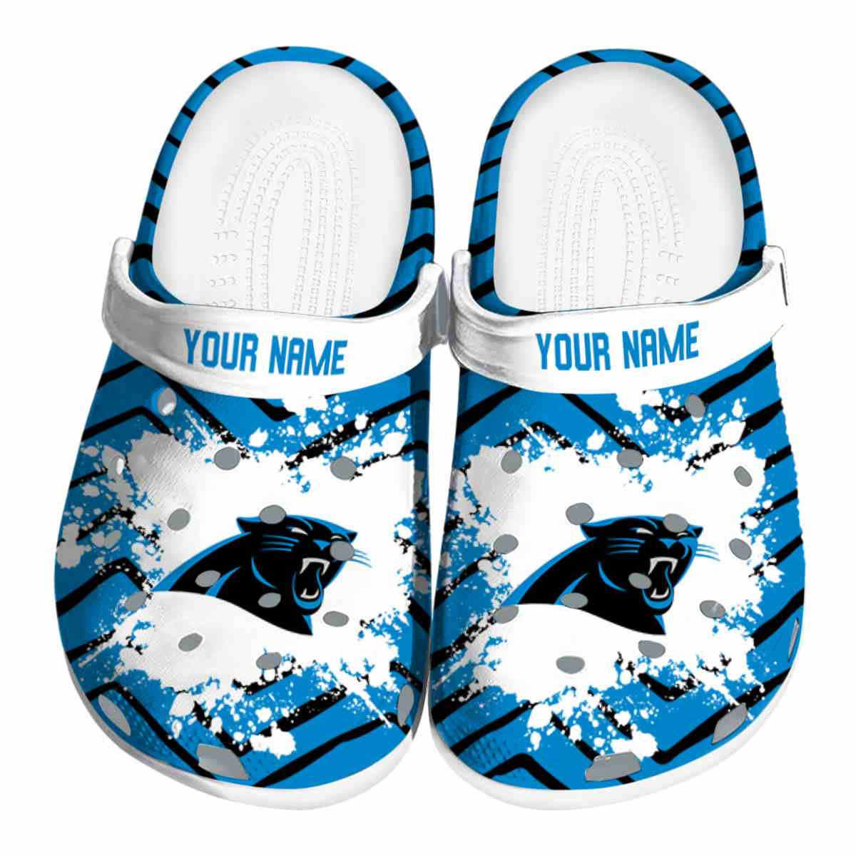 footwearmerch carolina panthers nfl sport crocs crocband clogs shoes comfortable for men women and kids nrhbd