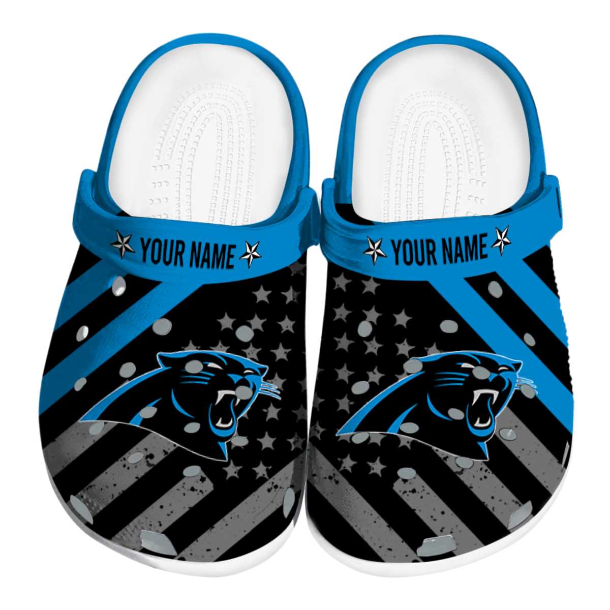 footwearmerch carolina panthers nfl sport crocs crocband clogs shoes comfortable for men women and kids vdilz