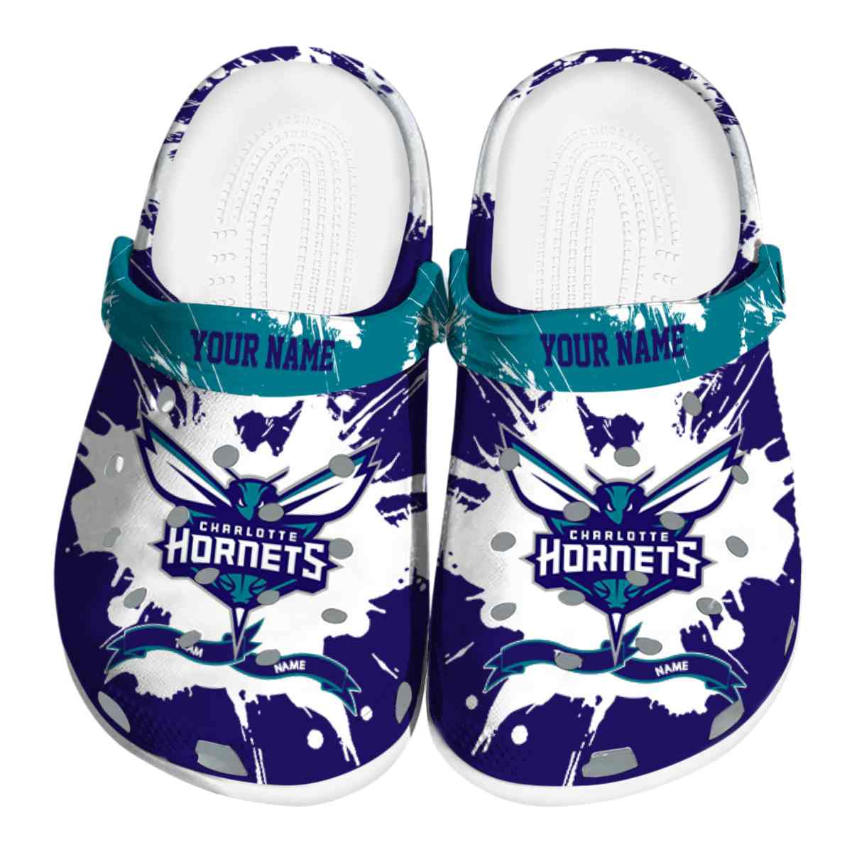 footwearmerch charlotte hornets nba sport crocs crocband clogs shoes comfortable for men women and kids 4mvei
