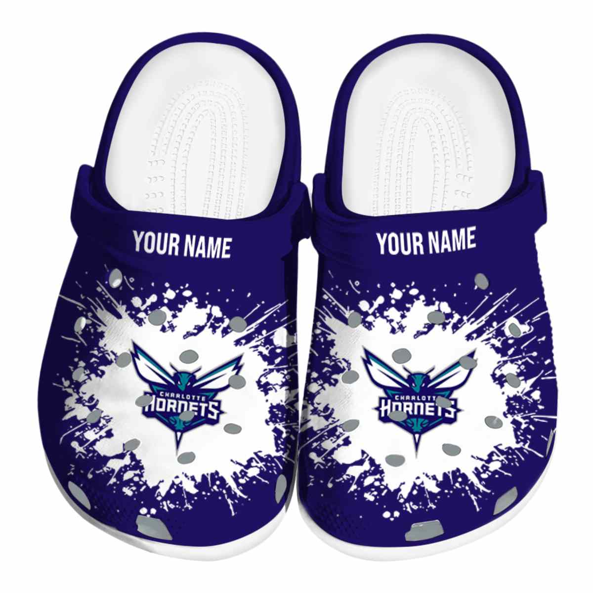 footwearmerch charlotte hornets nba sport crocs crocband clogs shoes comfortable for men women and kids bfmzt