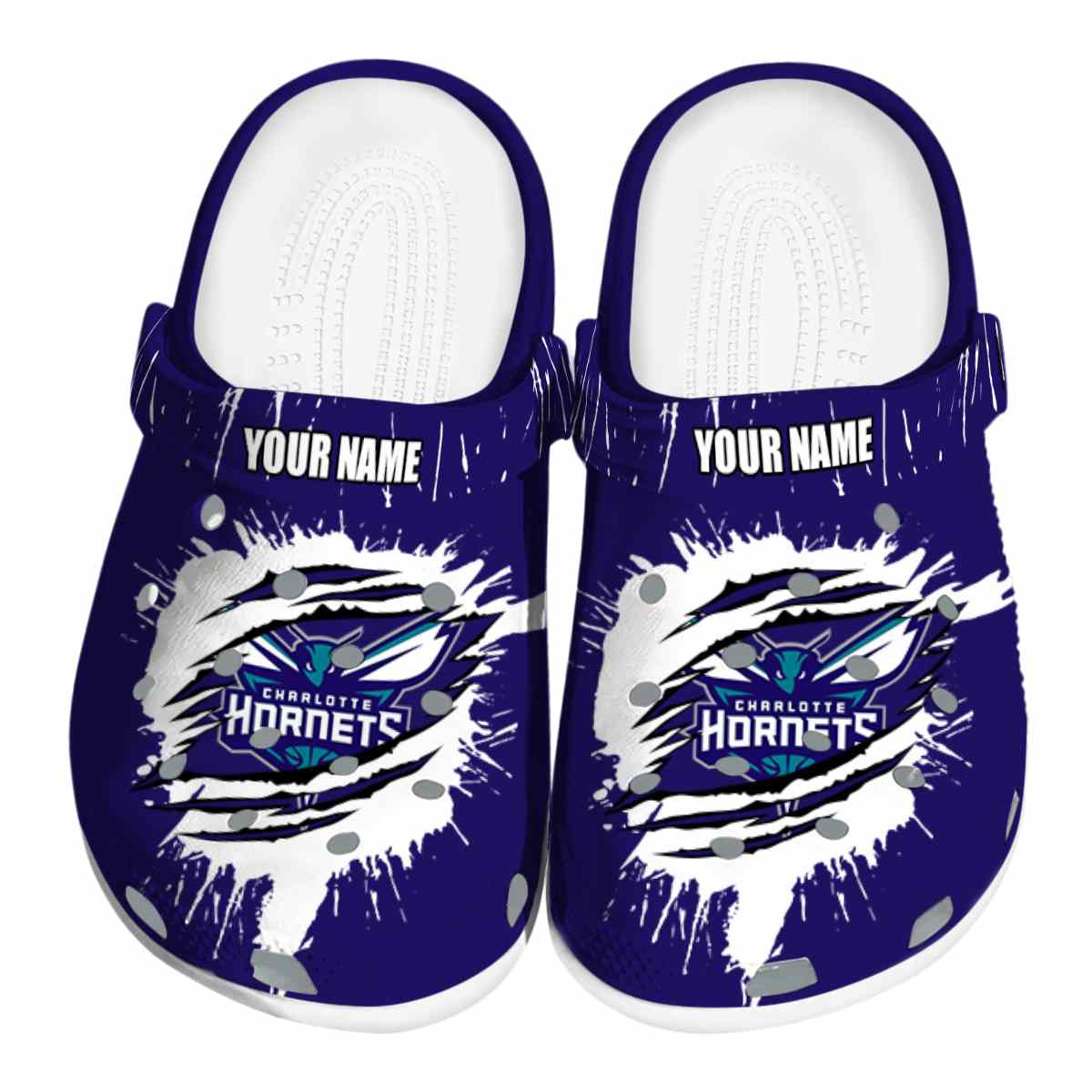 footwearmerch charlotte hornets nba sport crocs crocband clogs shoes comfortable for men women and kids mgliu