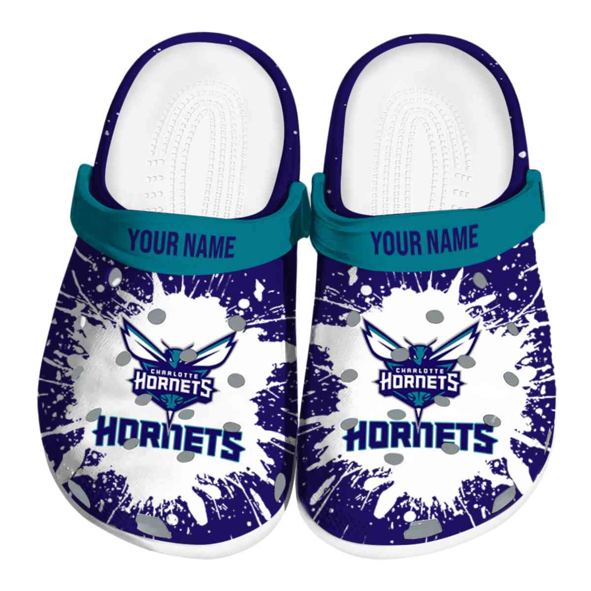 footwearmerch charlotte hornets nba sport crocs crocband clogs shoes comfortable for men women and kids r12kc