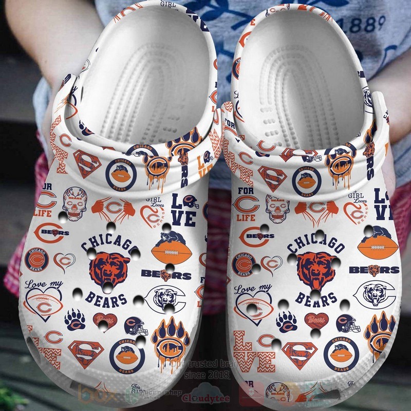 footwearmerch chicago bears nfl sport crocs crocband clogs shoes comfortable for men women and kids 2vtfa