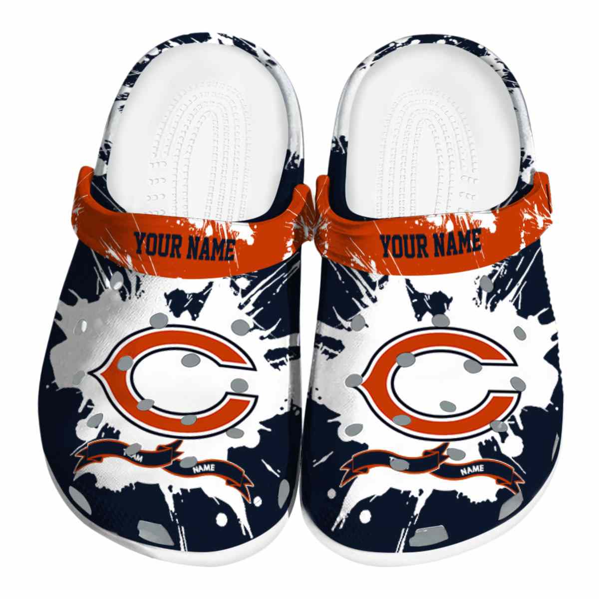 footwearmerch chicago bears nfl sport crocs crocband clogs shoes comfortable for men women and kids poqmk